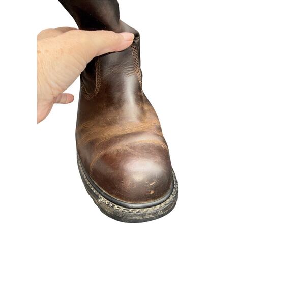 CAT Caterpillar P89516 Men\'s Steel Toe Work Leather Brown Boots Shoes 10.5 main image 9